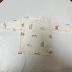 【最終値下げ】gelato pique ベビー 長袖Tシャツ 猫柄 70-80のサムネイル