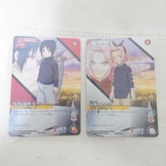 NARUTO ナルト カードゲーム 忍伝 サスケ サクラ 幼少期 2枚セット
