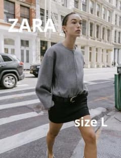 ZARA ソフトボンバージャケット Lサイズのサムネイル