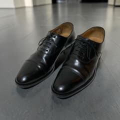 美品 Santoni サントーニ ストレートチップ ビジネスシューズ 光沢 8 