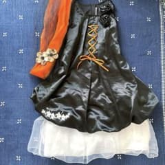 ハロウィンドレス ブラック オレンジ お子様 キッズ用 コスチュームのサムネイル