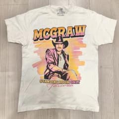 ティム・マグロウ　アーティスト　プリント　Tシャツ 白　バンドTシャツ　古着 - 5