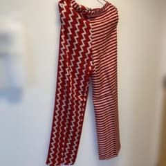 Stella McCartney 赤と白のストライプワイドパンツのサムネイル