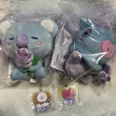 BT21 GIFT 이치 반 쿠지 봉제 장난감 아크릴 매력 세트