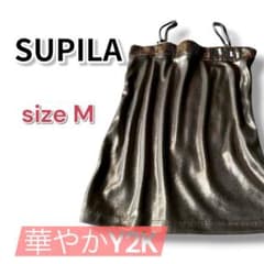 SUPILA スパンコール キャミソール M タンクトップ キラキラ Y2K 夏のサムネイル