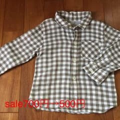 10/22、23日限定値下げ☆無印良品 キッズ長袖シャツ/110のサムネイル