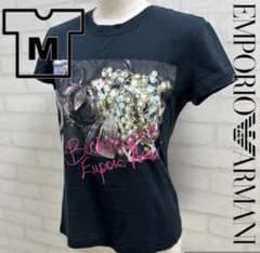Emporio Armani Graphic T-Shirt, Size M, Black, Made in Italy