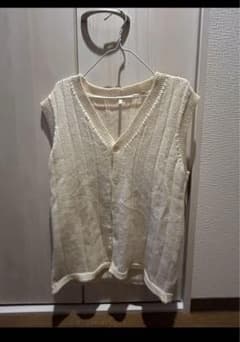 SUNFLOWER SS23 ALEX VEST 深水光太着用 SUNFLOWER ALEX COTTON KNIT VEST - メルカリ