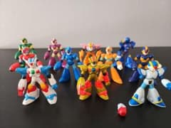 ロックマンX　食玩フィギュア　マッスルパワーロックマン　11体のサムネイル