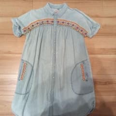 TITICACA デニム チュニック 刺繍 半袖のサムネイル