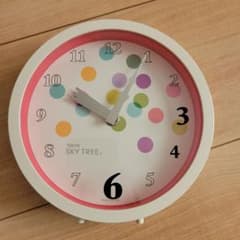 東京スカイツリー 掛時計 ピンク/ホワイトのサムネイル