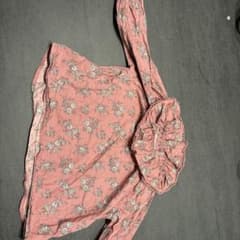 花柄フリル襟長袖シャツ 95cmのサムネイル