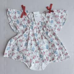 après les cours 花柄 ロンパース 80cmのサムネイル