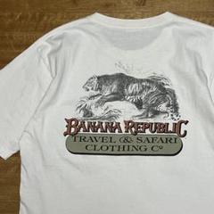 バナナリパブリック アニマルTシャツ トラ シングルステッチ 90s ビンテージ バナナリパブリック アニマルTシャツ トラ シングルステッチ 90s
