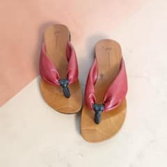 美品】mizutori 水鳥工業 下駄 サンダル 赤 レッド サイズ【 M