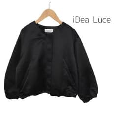 iDea Luceイデアルーチェ サテンバルーンブルゾン 黒 38 974666 - メルカリ