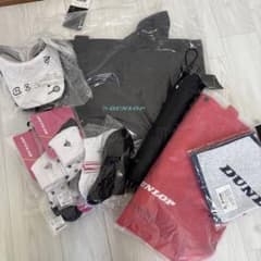 DUNLOP テニス　10セット　バイザー日傘靴下トートバックほか DUNLOP テニス 10セット バイザー日傘靴下トートバックほか - メルカリ