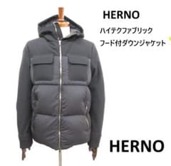 極美品】ヘルノ HERNOハイテク フード付ダウンジャケット 48 - メルカリ