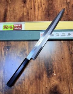 堺打刃物】祥太郎作 刺身 柳刃 包丁 尺 白二鋼 黒檀八角水牛柄 - メルカリ