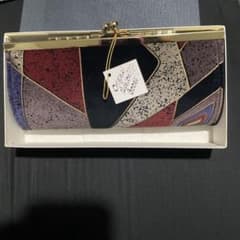 レトロ がま口 長財布 マルチカラー