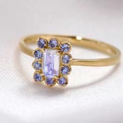 bizoux　ビズー　ムーンストーン×タンザナイト　ジョリー　9号 bizoux ビズー ムーンストーン×タンザナイト ジョリー 9号 - メルカリ