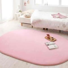 ◆みこ♡様専用◆マイクロファイバーラグビー オーバル130×190 ローズピンクのサムネイル