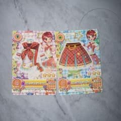 アイカツ オレンジドルテトップス スカート 2枚セットのサムネイル