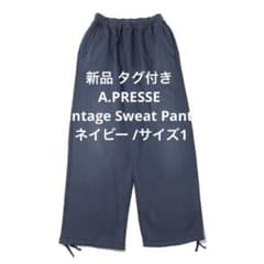 新品 A.PRESSE Vintage Sweat Pants ネイビー 1 - メルカリ