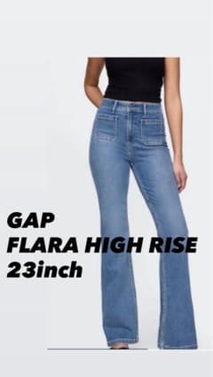 【値下げ可能】GAP フレアデニム 23ハイライズ ライトブルー