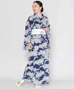 カヤ】夏華二部式浴衣 UV羽織＆ワンピース2点セット 紫陽花 紫 - メルカリ