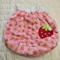 애완 동물 파라다이스 침대 침낭 매트 캐리백 딸기 무늬