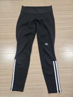 adidas ブラックレギンス サイド3本ラインのサムネイル