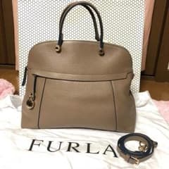 限定♡FURLA♡パイパー♡ソフト牛革♡エッジカラー♡のサムネイル