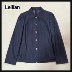 [極美品]Leilian デニムライクジャケット イタリア製CERRUTI生地のサムネイル