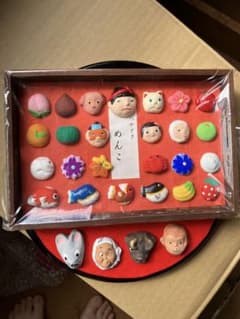 泥メンコ 8個セット 郷土玩具 コレクション つやざき めんこ 郷土玩具 飾り物 セット 博多 津屋崎 泥めんこ