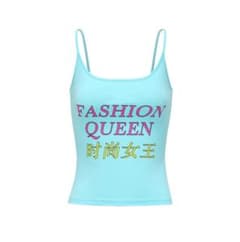 HuDieGongZhu 水色 FASHION QUEEN キャミソール - メルカリ