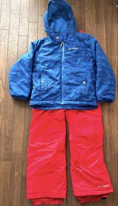 Columbia 子ども用スキーウェア 赤と青xs Columbia 子ども用スキーウェア セット 120 - メルカリ