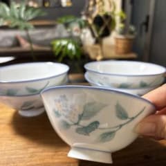 ノリタケ　花柄 飯碗 5個セットのサムネイル