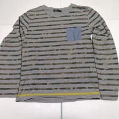 BEAMS HEART 長袖カットソー ボーダー カモフラ Mサイズのサムネイル