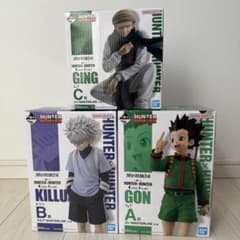 미개봉 HUNTER × HUNTER 이치 반 복권 피겨 3 체 세트