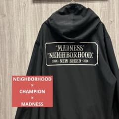 【美品】NEIGHBORHOOD×CHAMPION×MADNESSパーカー 古着 美品】NEIGHBORHOOD×CHAMPION×MADNESSパーカー 古着 - メルカリ