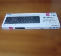 【新品】ELECOM　TK-FCM108KBK USB接続キーボード ブラックのサムネイル
