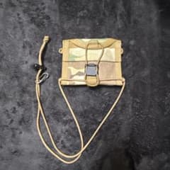 自衛隊 迷彩パスケース ネックストラップ付き ミリタリー装備品風のサムネイル