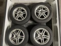 195/65R15 バリ溝　スタッドレスアルミセット 美品　トヨタ純正ナット対応のサムネイル
