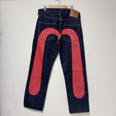 EVISU Lot.2001 No.2 レッドカモメプリント 紺 ジーンズ - メルカリ