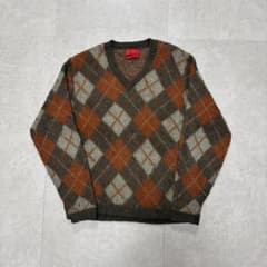 60s JANTZEN モヘアニット セーター アーガイル Vネックセーター