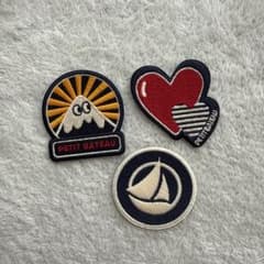 新品未使用 PETIT BATEAU ワッペン 3点セット - 2