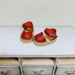 ミニチュアブーツ 本革② ネオブライス アイシードール ピュアニーモSリカちゃん ピュアニーモs アイシードール ネオブライス リカちゃん 靴 赤 - メルカリ