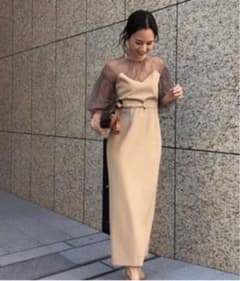 ◇アメリヴィンテージ◇ 人気！ドレス　ワンピース　ベージュのサムネイル