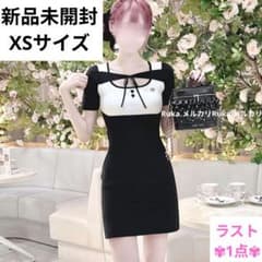 黒 チョーカー付きバックリボンワンピースSJJ0274MC ハニーミュウ